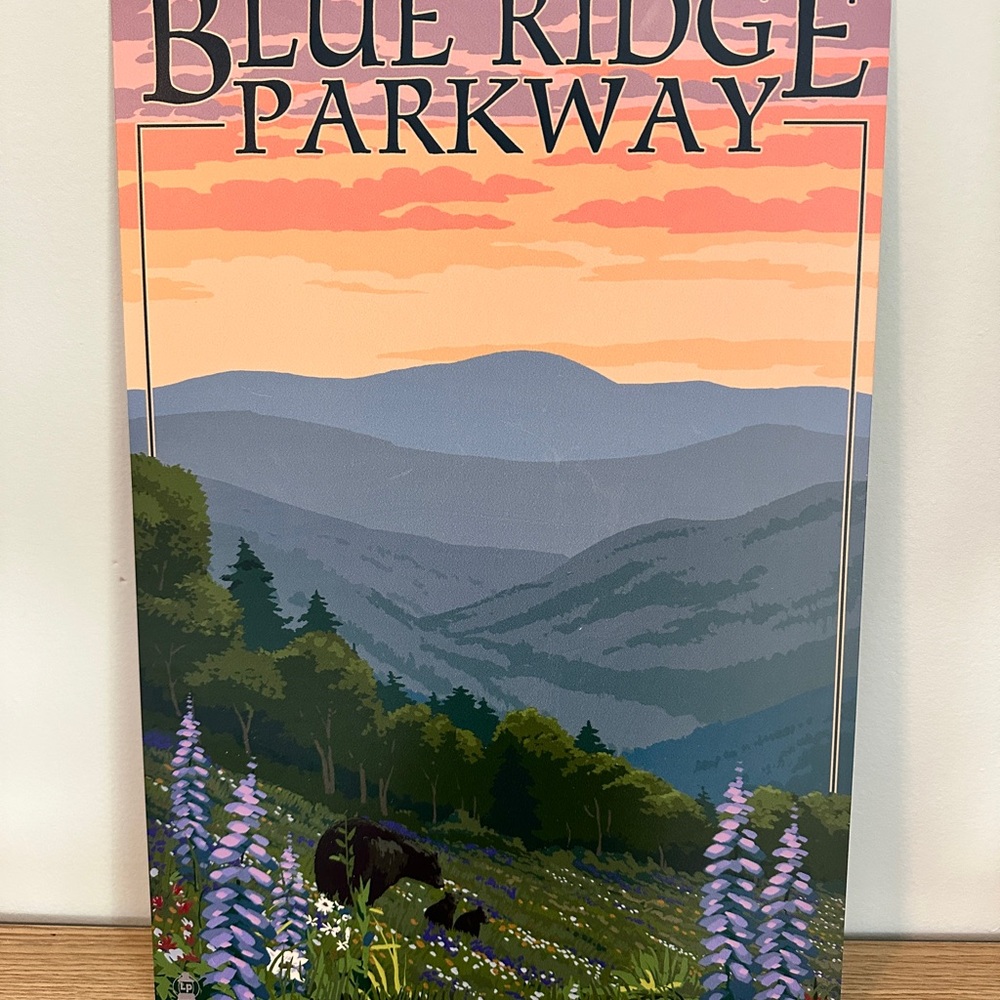 Blue Ridge Parkway metal wall sign